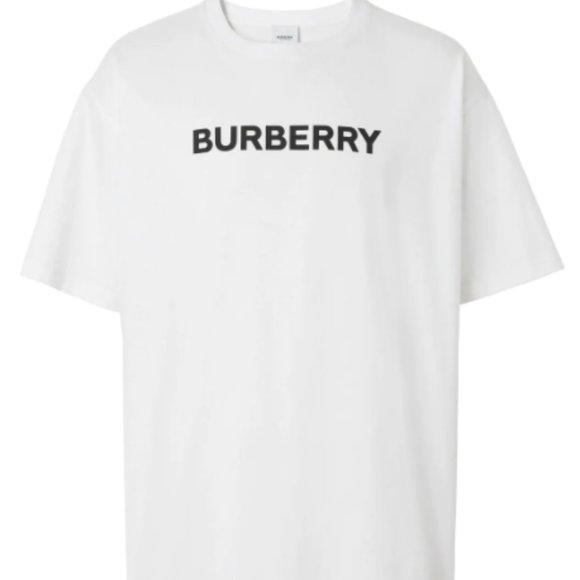 NEW Burberry Oversized Logo Print Cotton T-Shirt